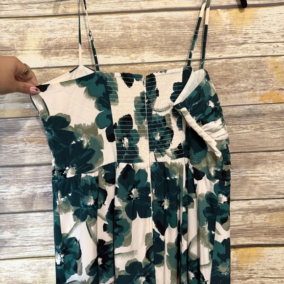 NWOT Abercrombie & Fitch Green and Cream Dress - Picture 3 of 6